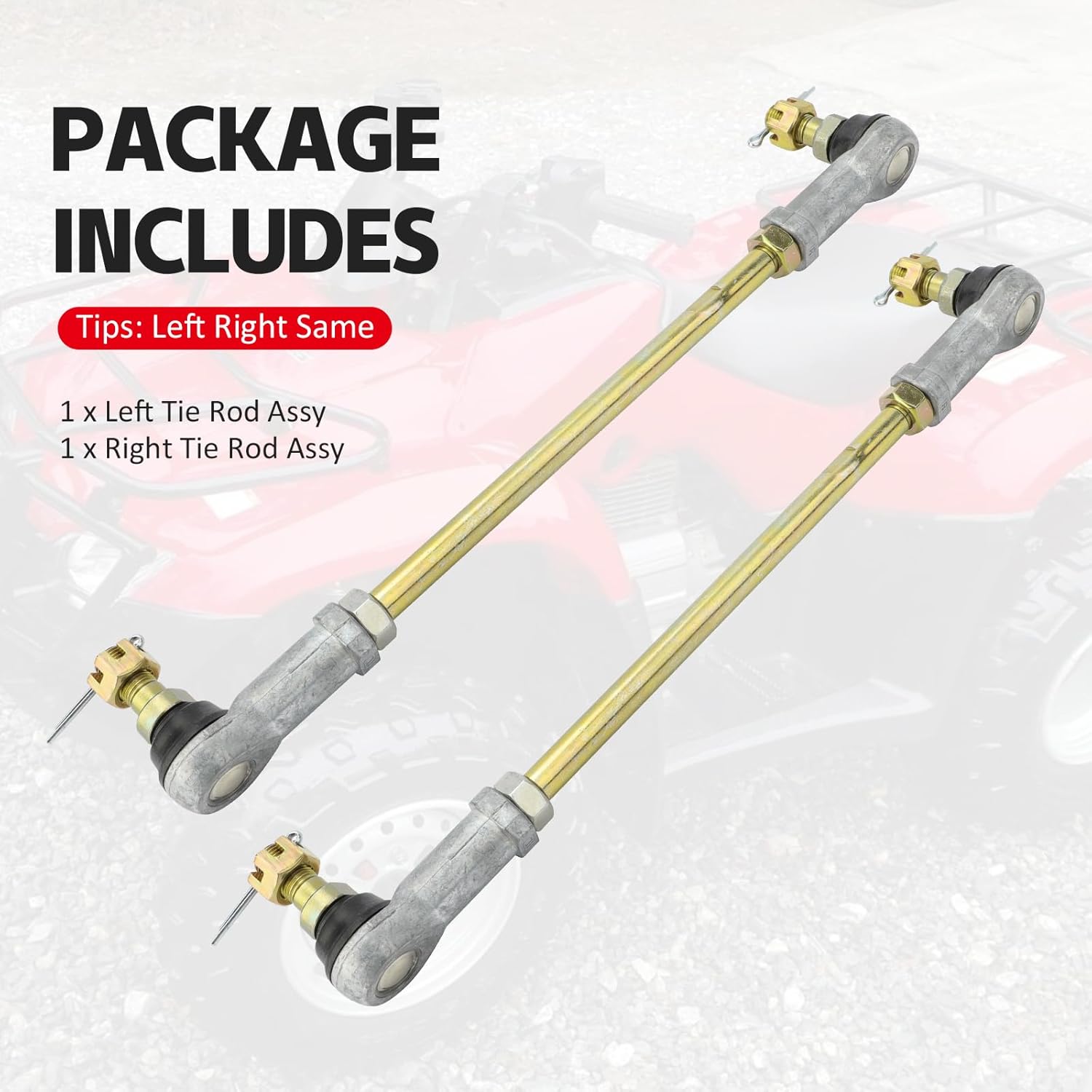M MATI Left And Right Tie Rod Assy Sets Compatible With Honda FourTrax 300 2x4 TRX300 1993-2000 FourTrax 300 4x4 TRX300FW 1988-2000