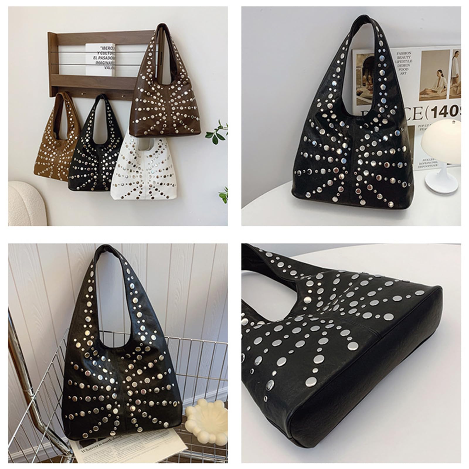 DEERWORD Donna Borse a Spalla Borsa a Tracolla Elegante Grandi Firmate Marca Mano Antifurto PU pelle 79238 1 pz