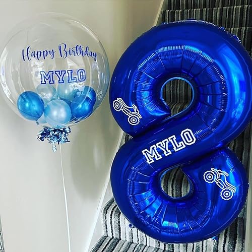 Vista 42 de Globos azul marino con el número 3, globos digitales de número 3 de 40 pulgadas, color azul oscuro, globos digitales grandes de Mylar para fiesta