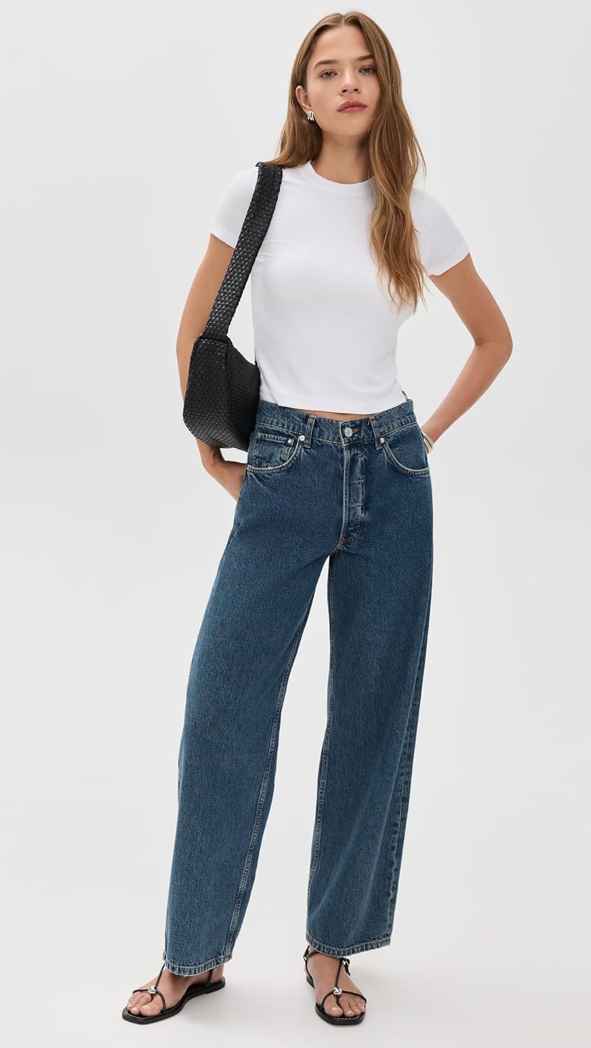 Stateside Women's Fine 2x1 Rib Baby Tee - Image 5