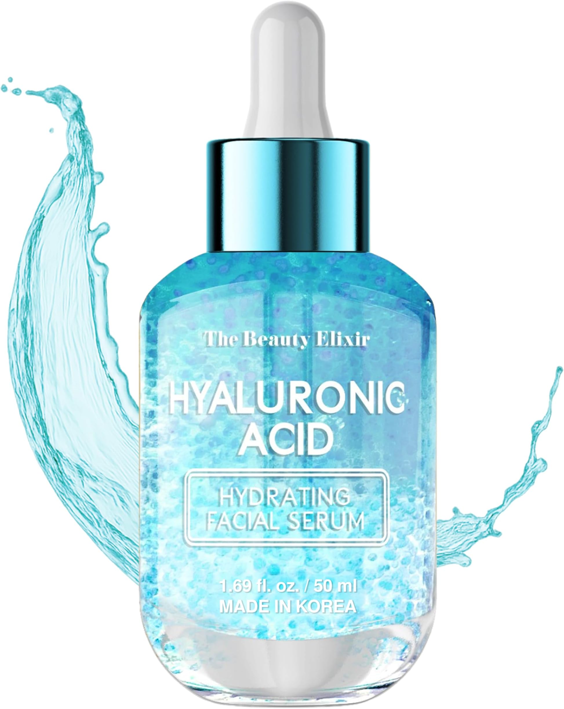 Hyaluronic Acid Anti Aging Facial Serum - Anti Aging, Rejuvenating & Hydrating Face Serum - Reduces Wrinkles & Fine Lines, Evens & Restores Skin Tone - Skin Care Made in Korea - 50mL / 1.69 fl. Oz