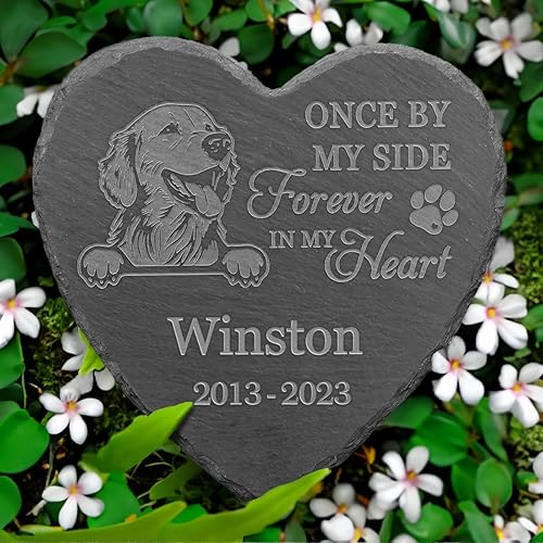 Monumento personalizado al Golden Retriever, lápida Golden Retriever, lápidas para Golden Retriever, lápida Golden Retriever para cementerio,