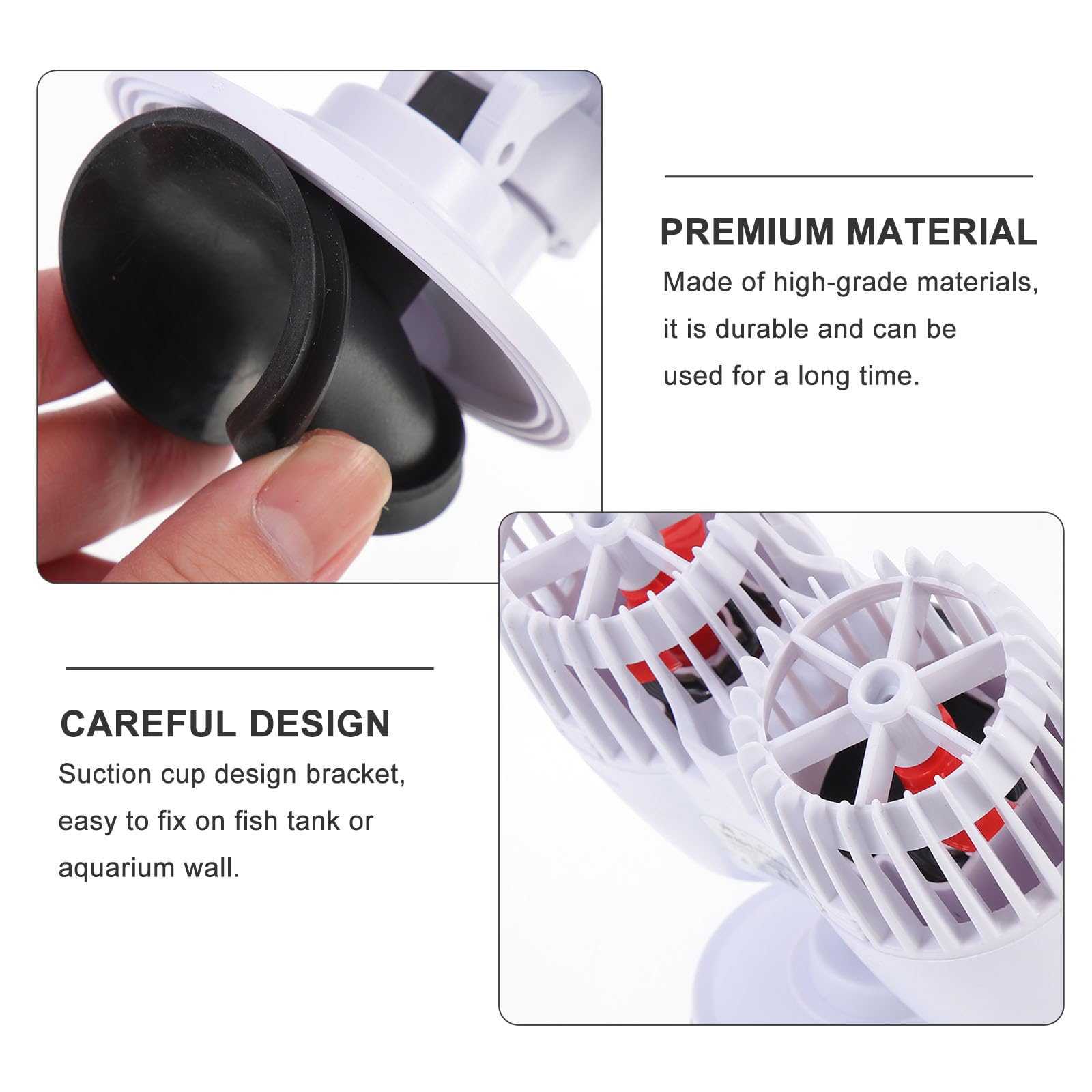 Aquarium Wellenpumpe Kunststoff Leise Aquarien Reinigungspumpe mit Dichtem Filter Propellerdesign 15000l/h Durchfluss für Fischbecken und Fische