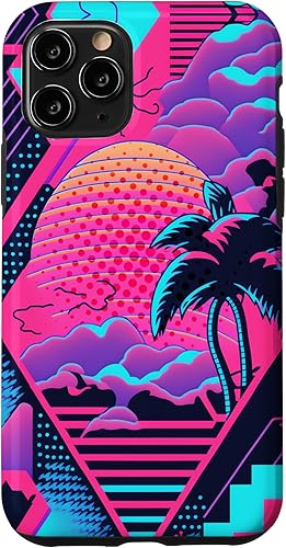 Miniatura 29 de iPhone 16 Retro Vaporwave Vibes - Funda para amantes de la nostalgia de la música de los años 90
