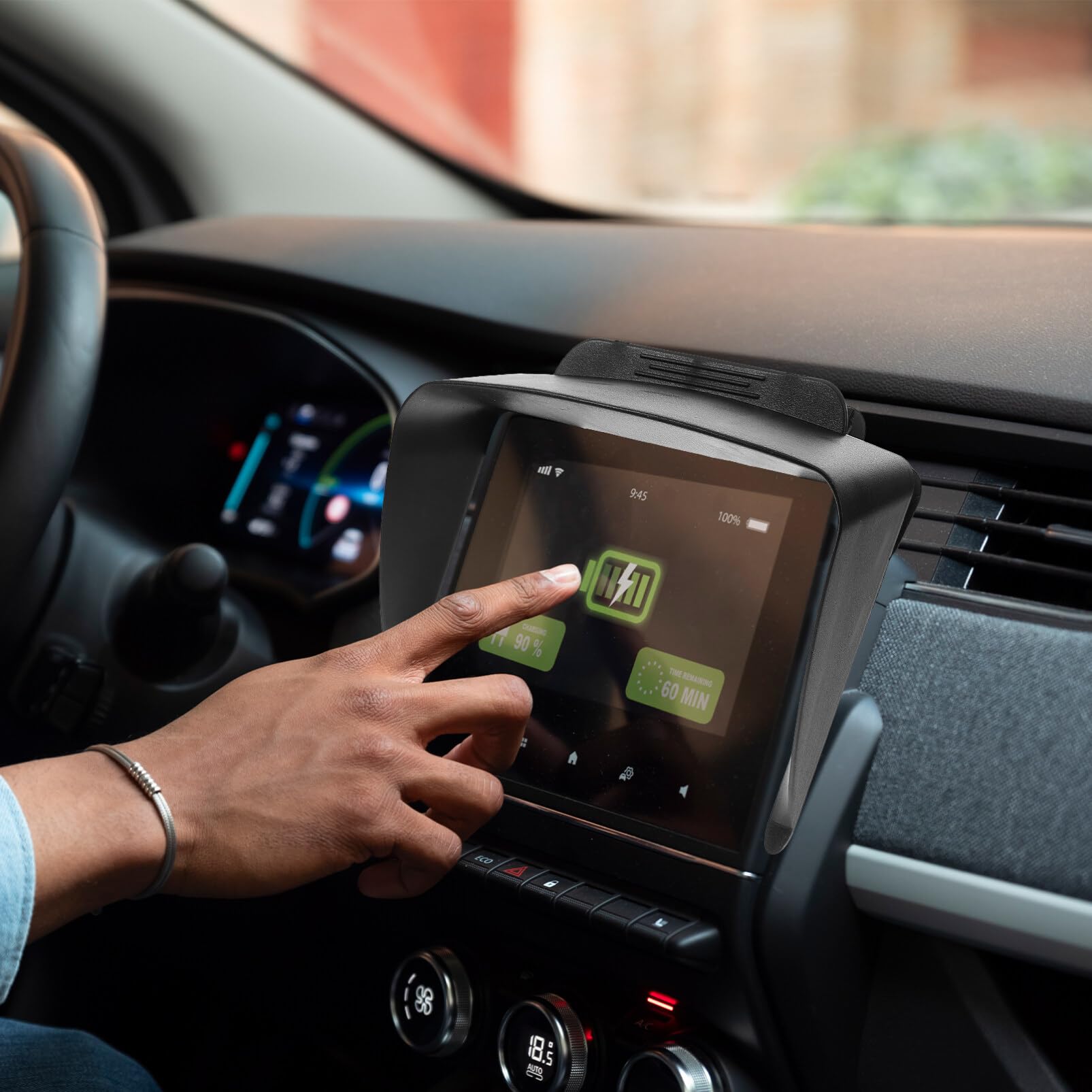 SOLUSTRE Parasol GPS de 7 pulgadas para navegación de coche, parasol para navegación automotriz