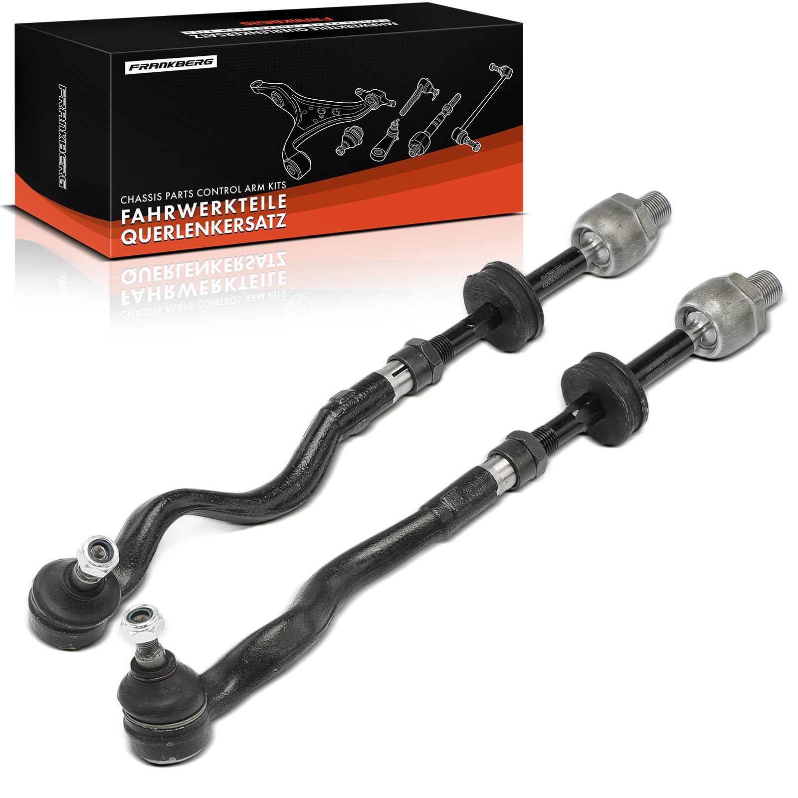 Frankberg 2x Bras de Suspension Rotule Axiale Essieu Avant Compatible avec Série 3 E36 318 320 323 325 328 M3 1990-2000 Z3 E36 M 1995-2003 Remplacer# 32111139315