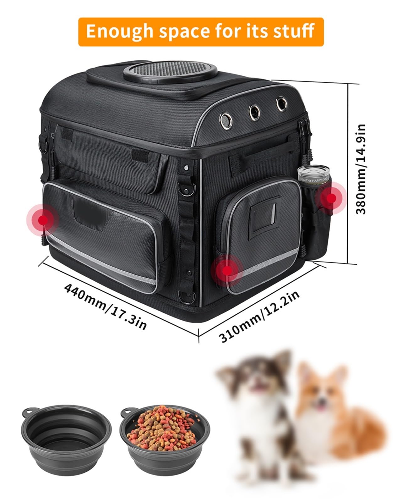 Borsa Per Animali Domestici Da Moto, Trasportino Per Cani Con Portapacchi Per Sedile Passeggero Per Kawasaki
