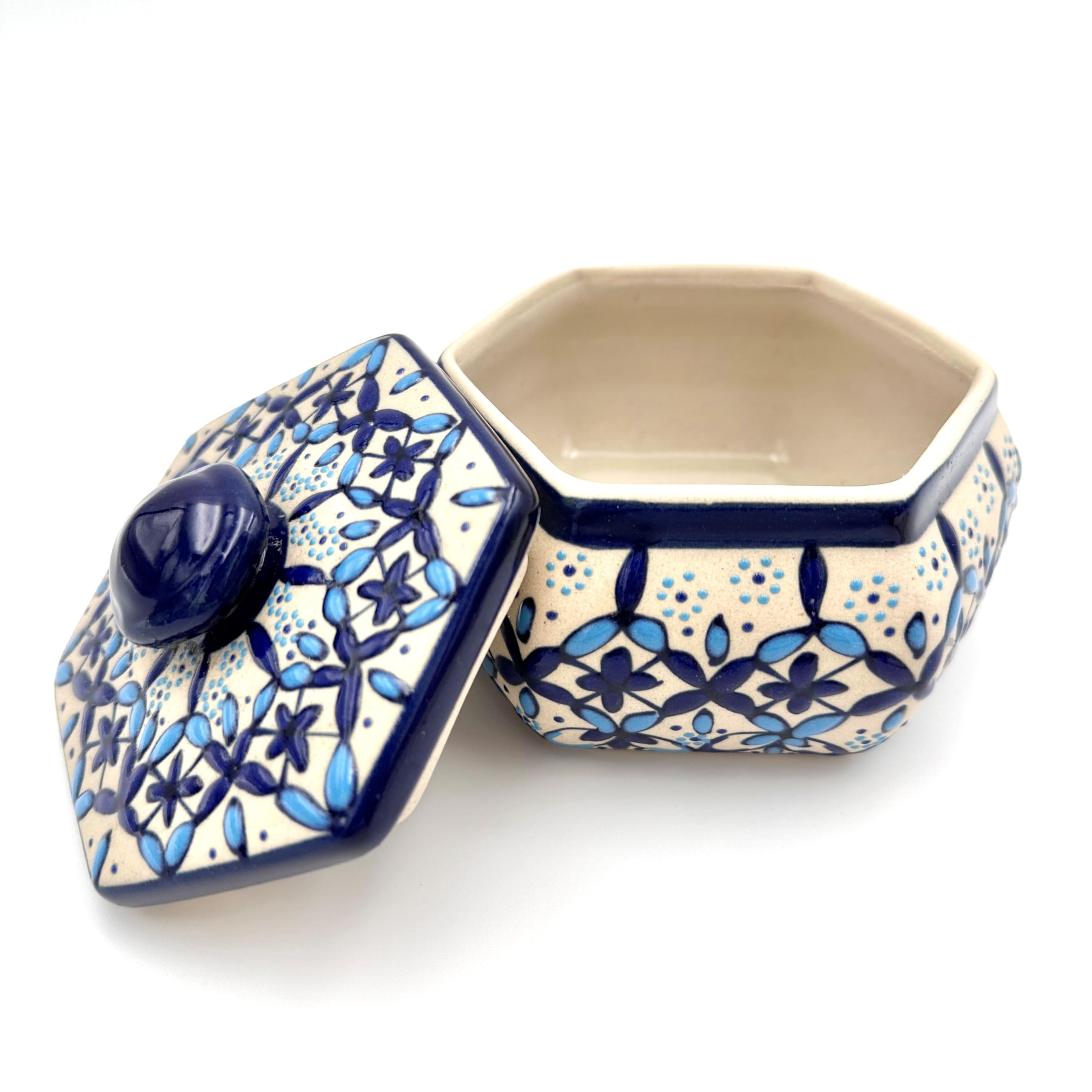 Amazon.co.jp: 【 Mexico tableware Art 】メキシコ セルビン焼 蓋付き