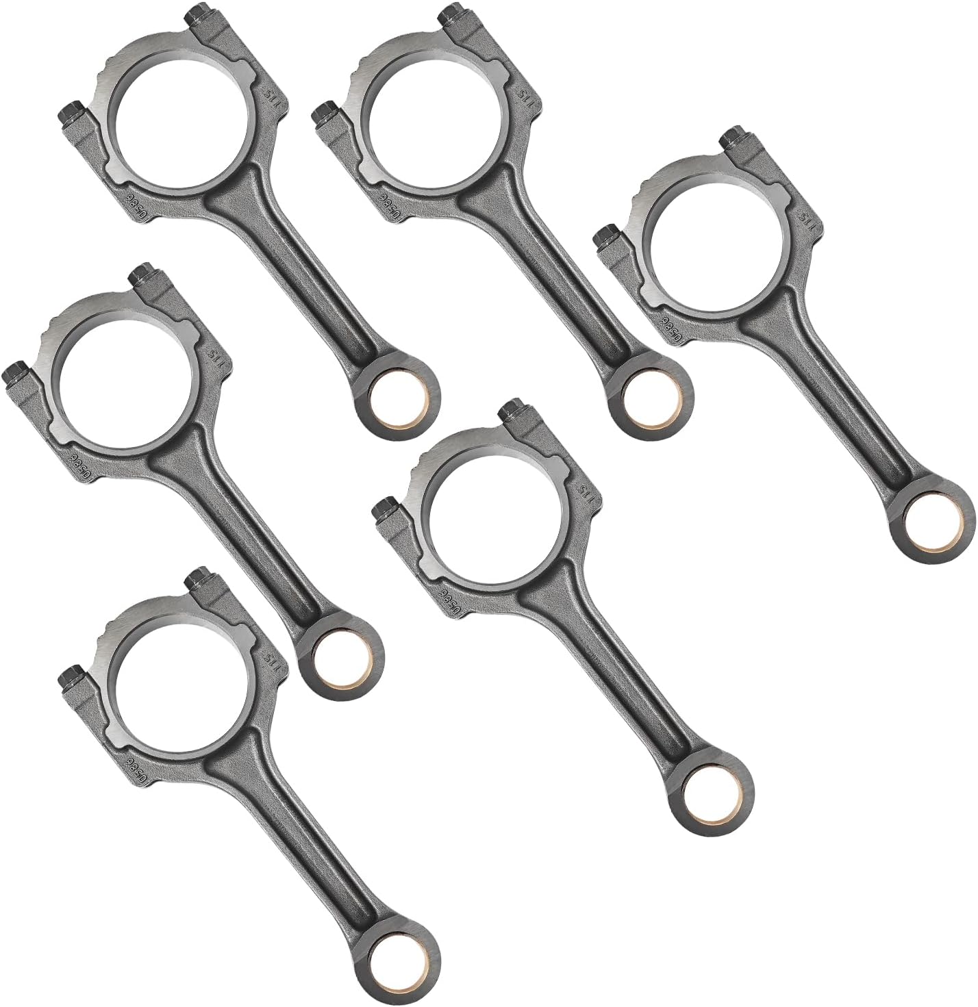 6PCS Connecting Rods Compatible with Chevy Compatible with GMC Compatible with Cadillac Compatible with Buick 3.6L 2008-2017 12590584
