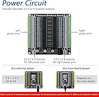 Vista 6 de Freenove Placa de Expansión Universal Compatible con Arduino Nano Micro Raspberry Pi Pico 1 2 W ESP32 ESP8266, Escudo de Bloque de Terminales HAT