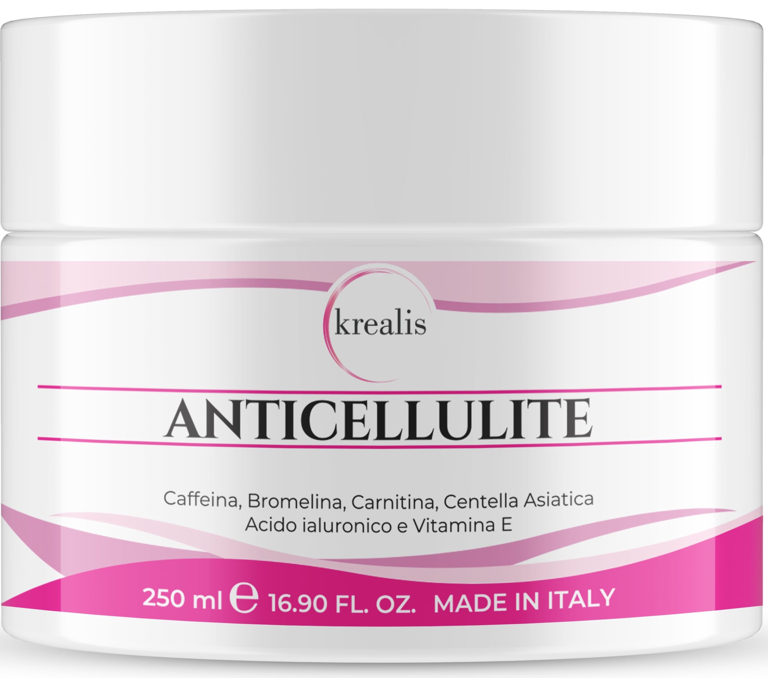 Crema Anticellulite Forte, 250 ml Crema Corpo Rassodante PROFESSIONALE, Anticellulite Drenante Per Cosce E Glutei, Cellulite, Pancia E Fianchi, Made in Italy