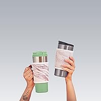 Vista 5 de GoCuff Funda aislante reutilizable para taza de café caliente y helado con asa para bebidas, refrescos, latte, té y neopreno