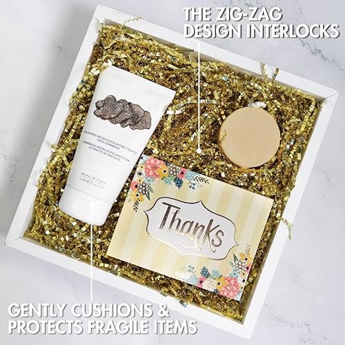 Miniatura 111 de MagicWater Supply - 1 libra - Naranja - Relleno de papel de corte arrugado ideal para envolver regalos, relleno de cestas, cumpleaños, bodas