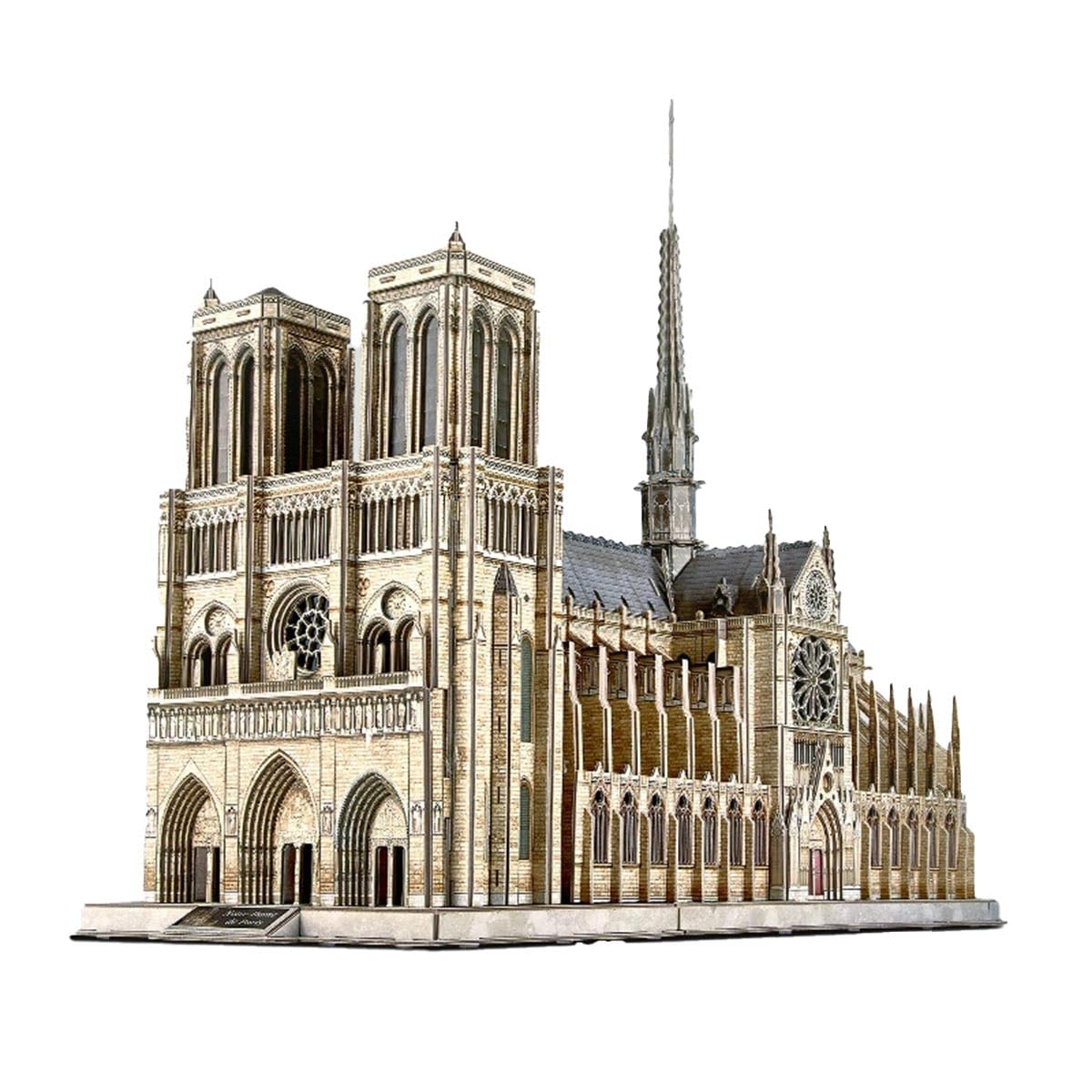 Puzzle in legno 3D per adulti, cattedrale di Notre Dame 3D, set da costruzione, 293 pezzi, montaggio in legno 3D, per chiese, steampunk, puzzle in legno 3D, modello regalo