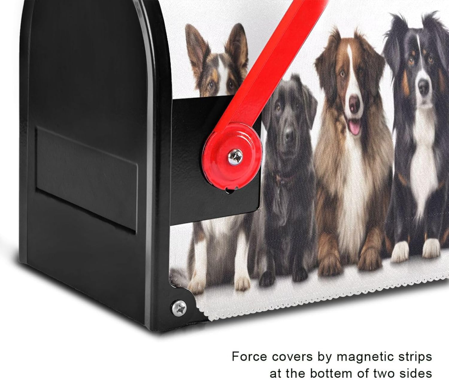 Mailbox Covers Fabric with Magnet Dogs Mailbox Covers Standard Size 18x20.7 in Mailbox Wraps Post Letter Box Cover for Garden Decorations