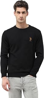 U.S.Polo Association Men's Textured Regular Fit Sweatshirt Price In India