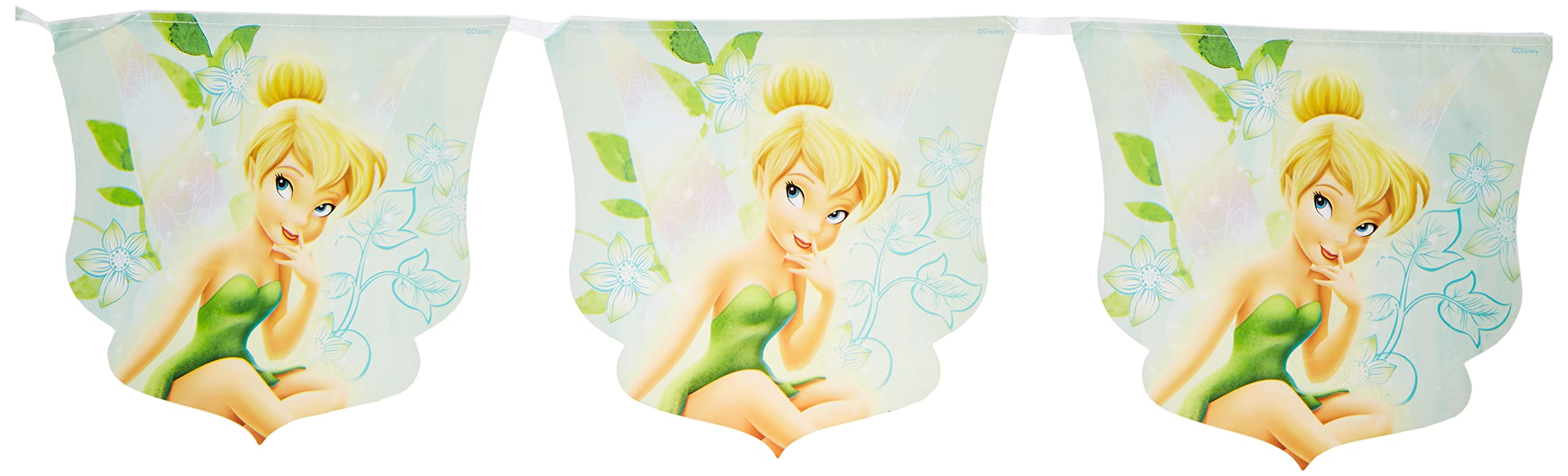 Procos Tinker Bell Fairies Plastic Diecut Flag Banner