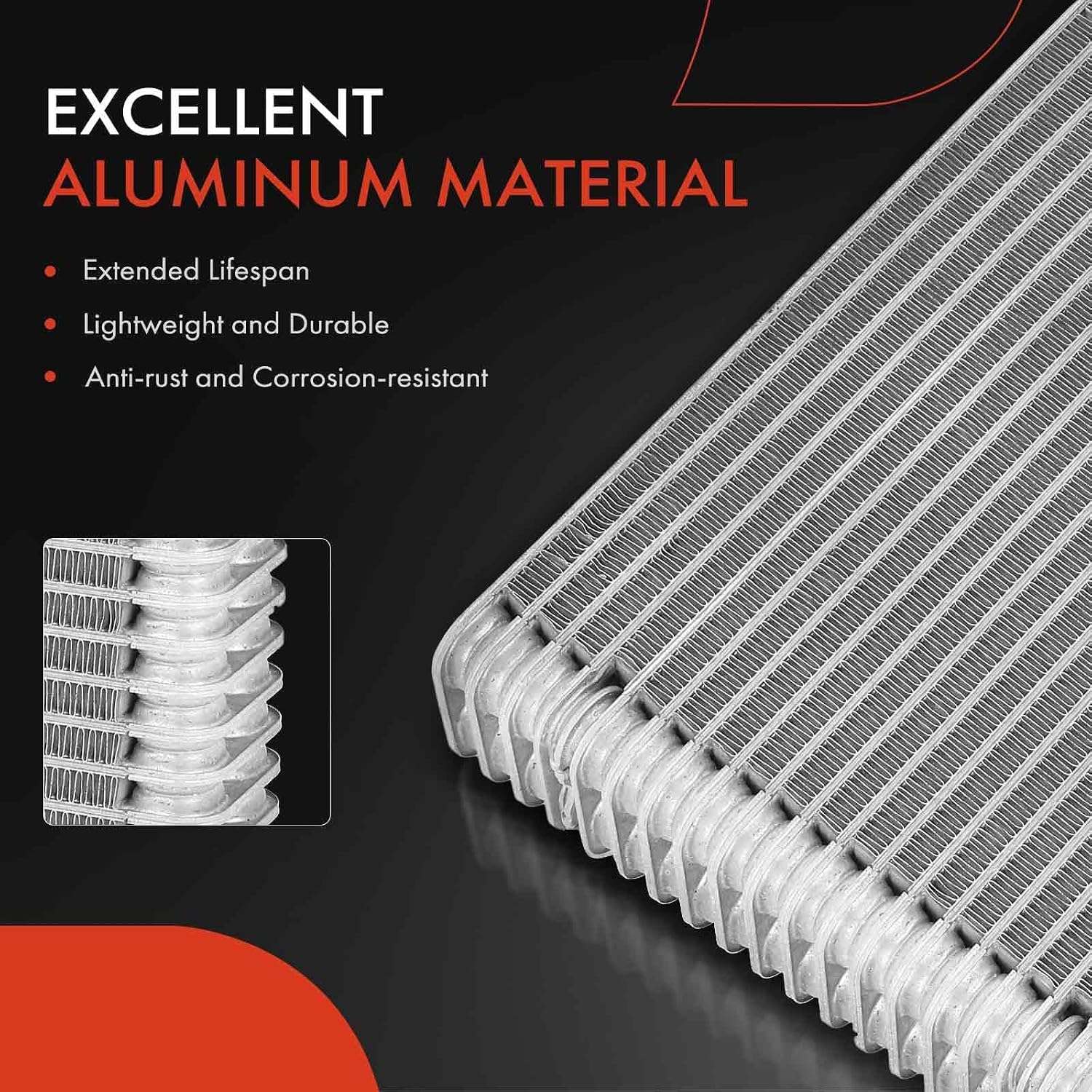 A-Premium Front AC Evaporator Core Compatible with Ford Explorer Sport Trac 2007, Explorer 2006-2008 & Mercury Mountaineer 2006-2007, without Pressing Plate