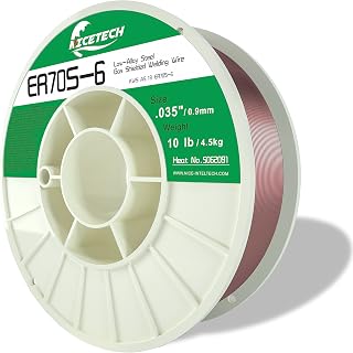 MIG Solid Welding Wire, Carbon Steel, ER70S-6 .035-Diameter, 10 Pounds Spool, Package of 1