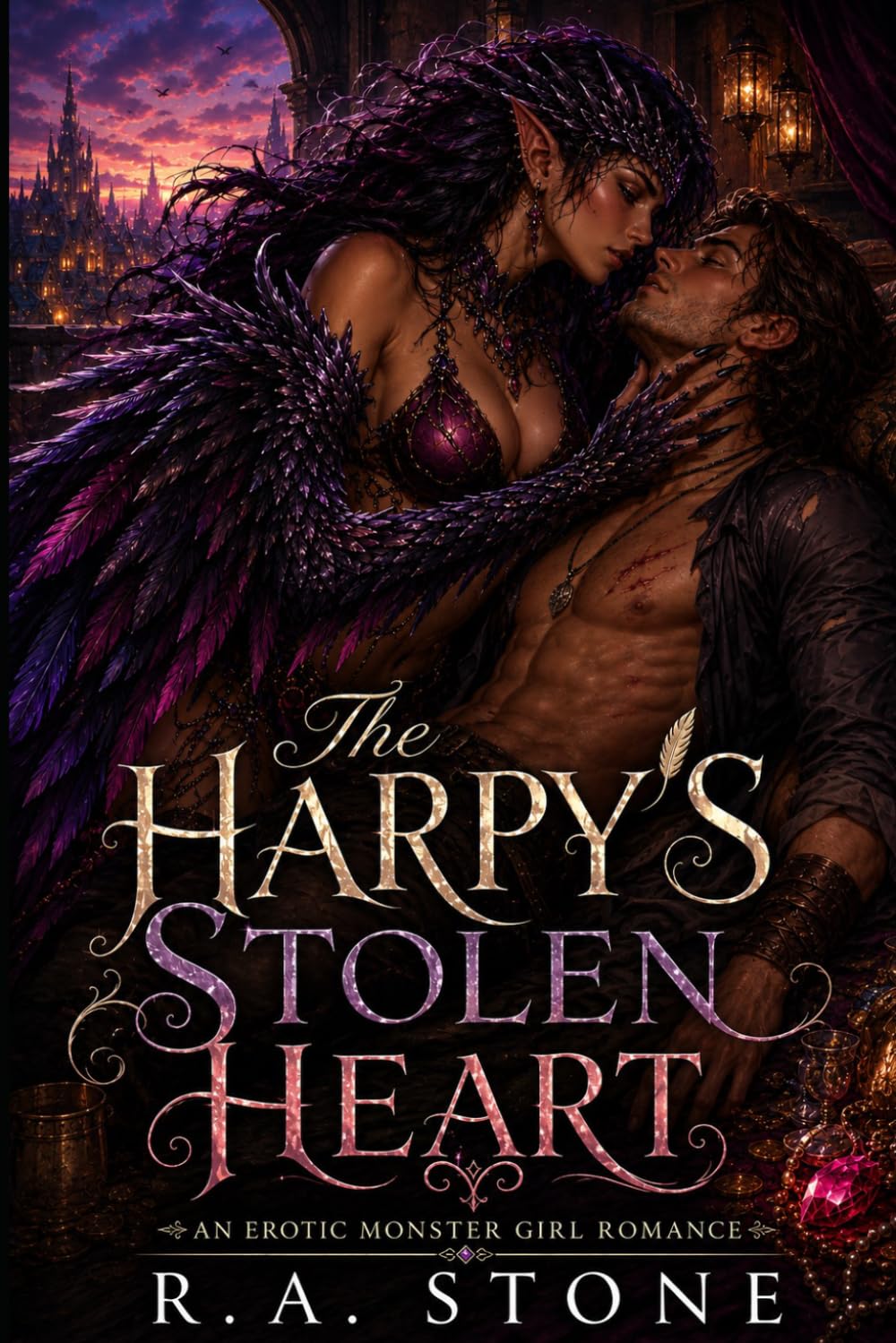 The Harpy's Stolen Heart: An Erotic Monster Girl Romance (Monster Girls and Misadventures)