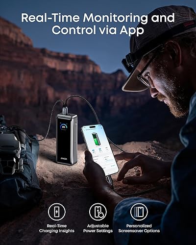 Miniatura 7 de Anker Prime Power Bank, banco de energía portátil de 3 puertos de 26,250 mAh con salida máxima de 300 W, carga bidireccional, aprobado por la TSA