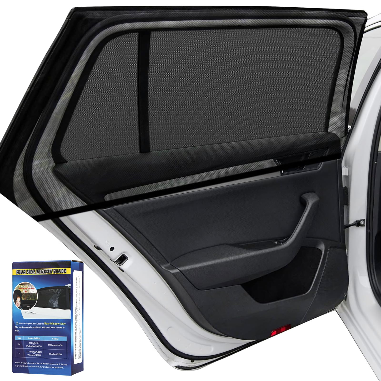 2 Tende Parasole Per Auto - Protezione 99% UV, Universali Per Finestrini Laterali - Foto 10