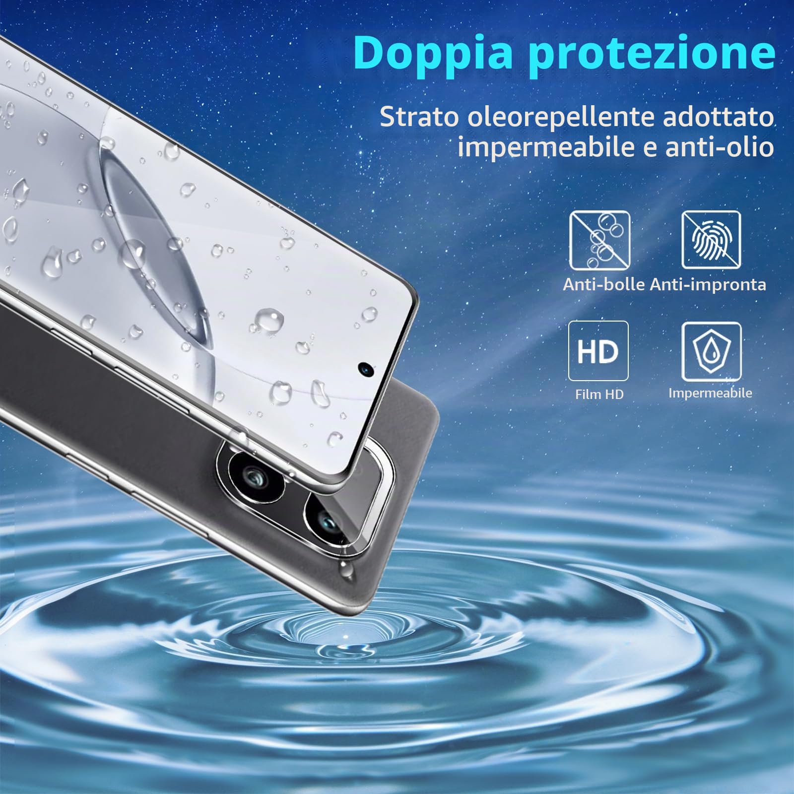 Datree 2 Pezzi per Realme 16 Pro Plus/Realme 16 Pro+ Pellicola Vetro Temperato, con 2 Pezzi Pellicola Fotocamera, Durezza 9H Anti GraffioCover Amichevole Protettiva Protezione Schermo