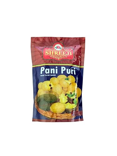 Pani Puri 7.05 oz 7.05 Oz Listo para freír Monedas Pani Puri planas Listo para freír Monedas planas Pani Puri Monedas Gol Gappa Bocadillos