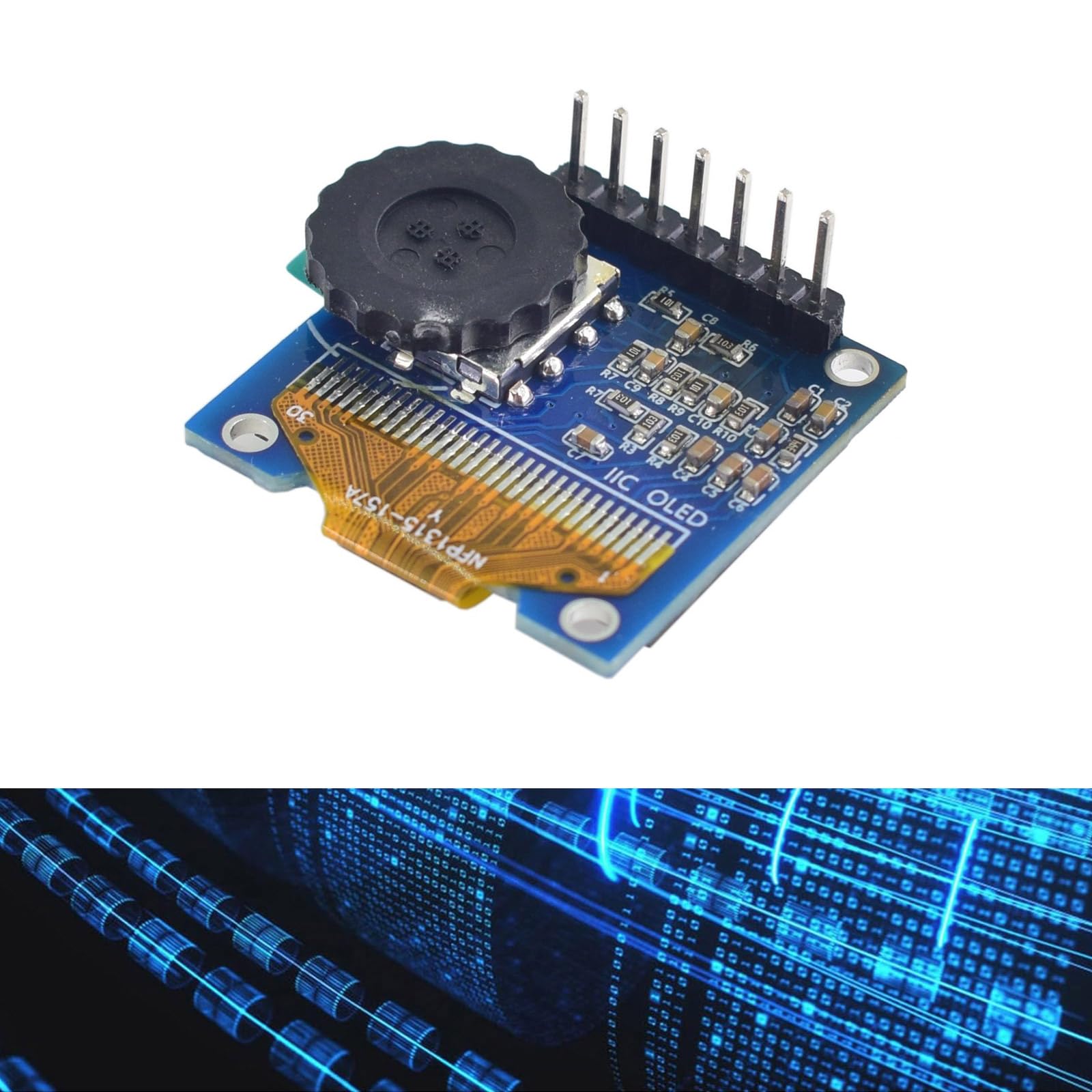 Módulo de Pantalla LCD SSD1315 de 0, 96 Pulgadas Módulo de Placa de Pantalla LCD 128X64 128x64 con codificación rotativa y Pantalla alimentada por batería de Posiciones
