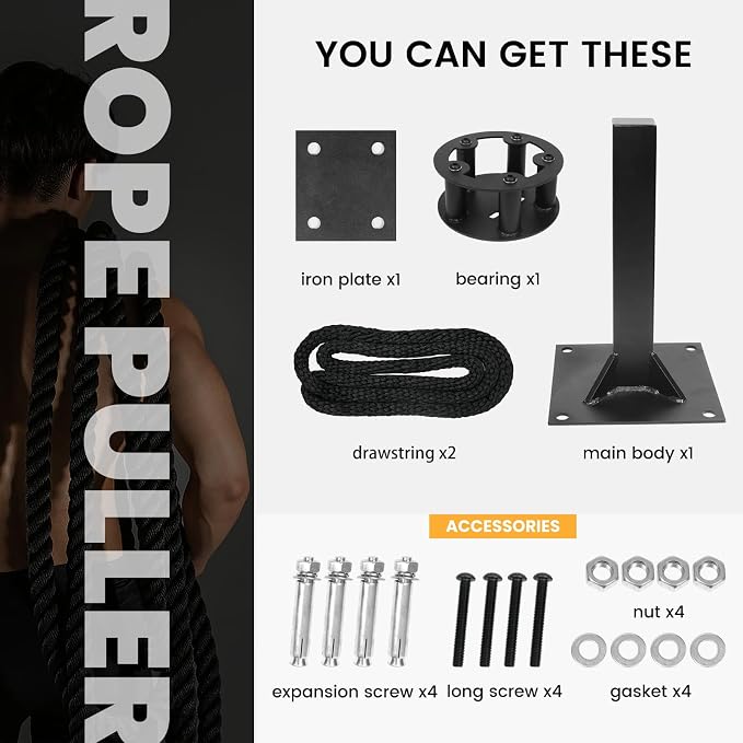 INNOLIFE Máquina Entrenadora Resistencia con Polea y Cuerda miniatura 6