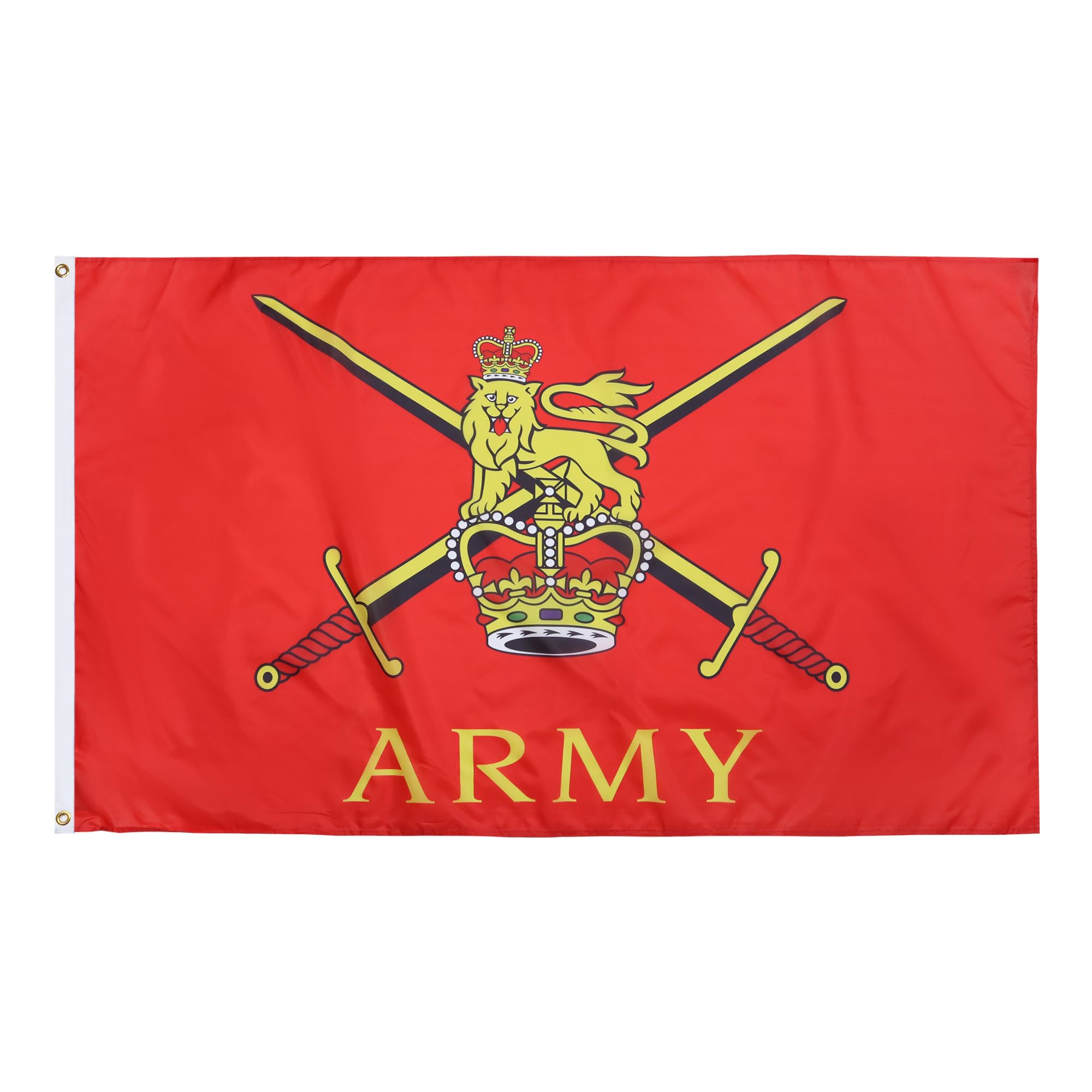 AZ FLAG - British Army Flag - Large 5x8 Ft - 100D Polyester Army Of United Kingdom Big Banner with Two Metal Grommets - Fade Resistant - Vivid Colors - 5' x 8' Feet - 250x150 Cm