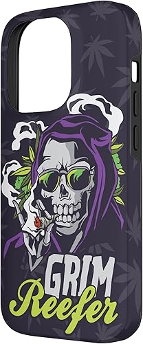 Vista 41 de iPhone 13 Cannabis Weed Marihuana Ganja Hemp Grim Reefer Smoking Gift Case
