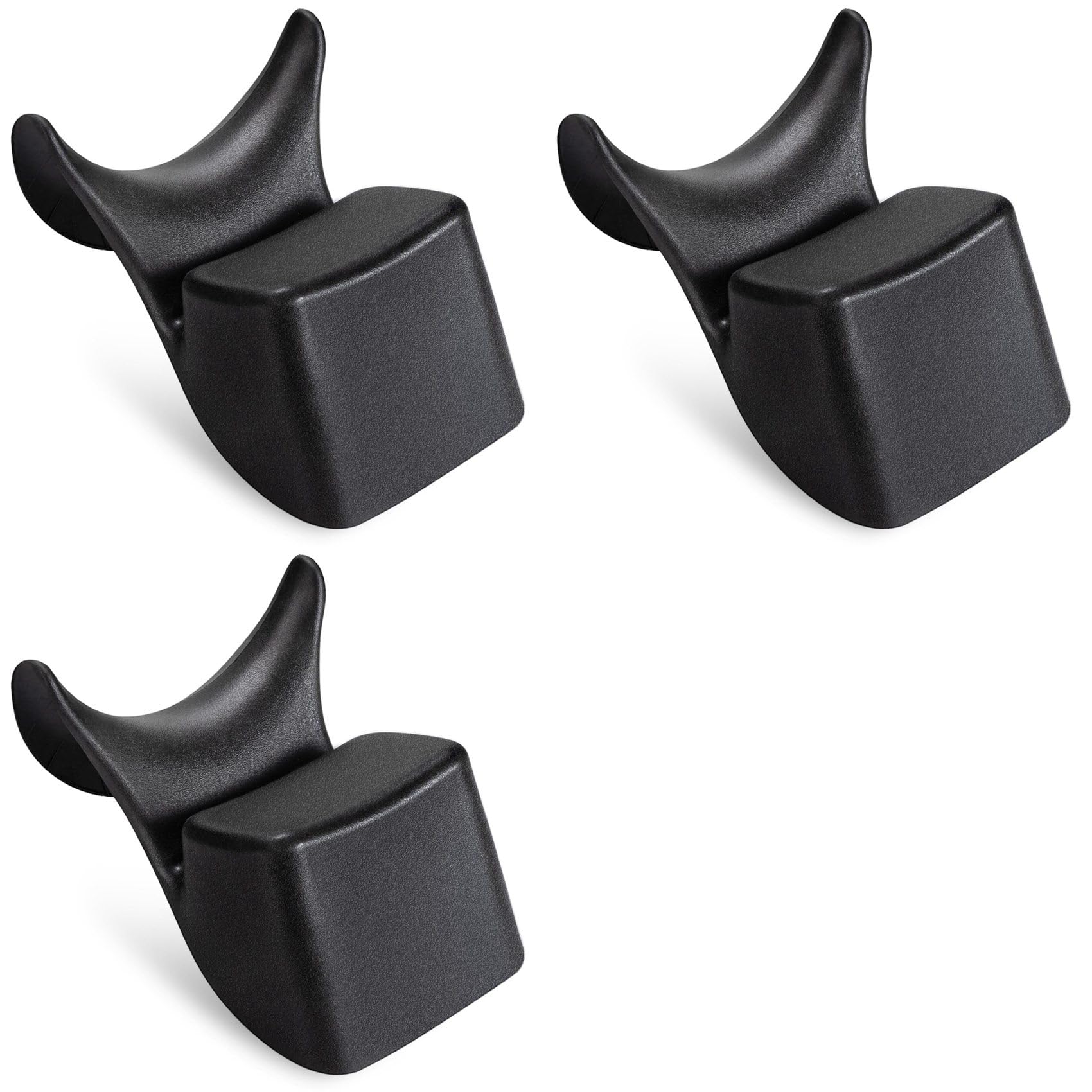 Jnchdghwa Black 3X Salon Shampoo Neck Rest Cushion,Non-Slip Silicon Shampoo Neck Rest For Sink,For Salon Hairdressing Spa Sink Basin
