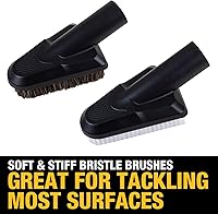 Vista 4 de DEWALT Kit de accesorios de manguera de vacío para detalles de automóviles de 8 piezas, accesorios de aspiradora de tienda para limpieza eficiente