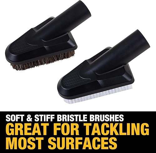 Miniatura 4 de DEWALT Kit de accesorios de manguera de vacío para detalles de automóviles de 8 piezas, accesorios de aspiradora de tienda para limpieza eficiente,