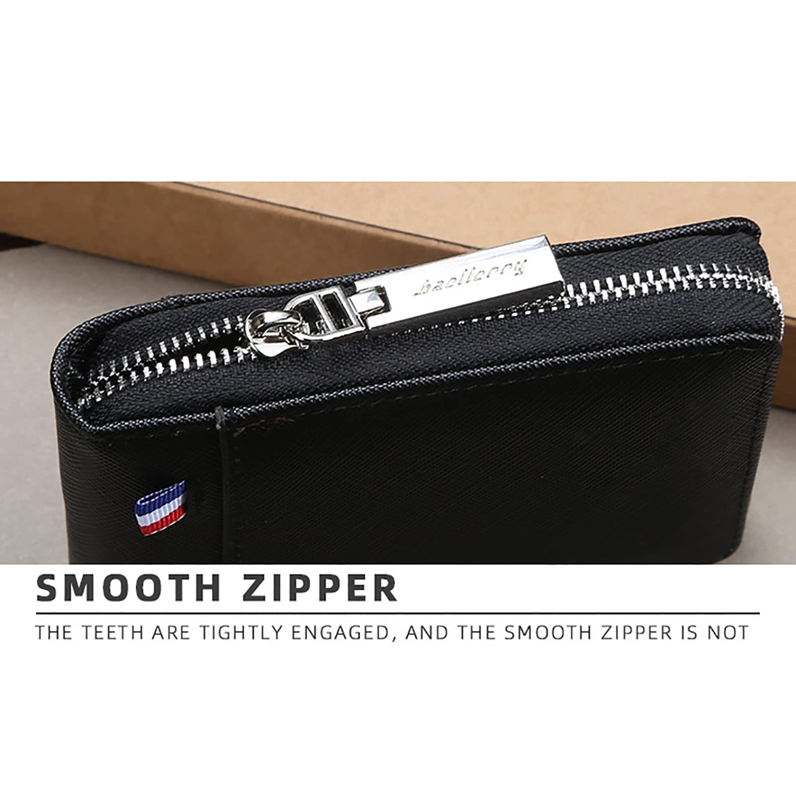 Portafogli da uomo funzionali, design piccolo e compatto,Portafogli(Black)