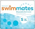 Swimmates Couches de bain jetables pour adultes, Pull-Up sous maillots de bains avec couture latérale Tear-Away, Unisexe, Jeunesse XL (22"-36" taille) Adulte Petite, 22 Sac de comptage