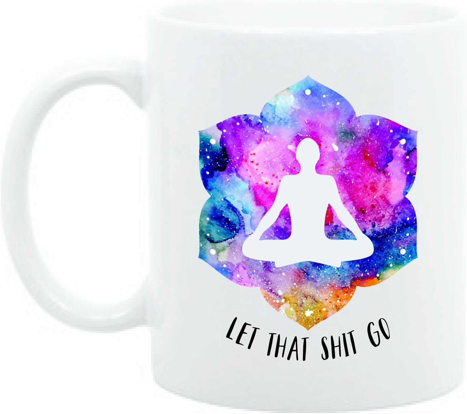 Yoga Gift, Let That Go, Yoga Accessories, Meditation, Yoga Funny Mug, Zen Gift