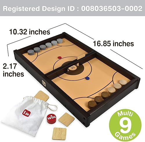 Miniatura 3 de Big Shooz n TOZZ Juegos de mesa de madera multi-superficie portátiles para interiores para niños y familia