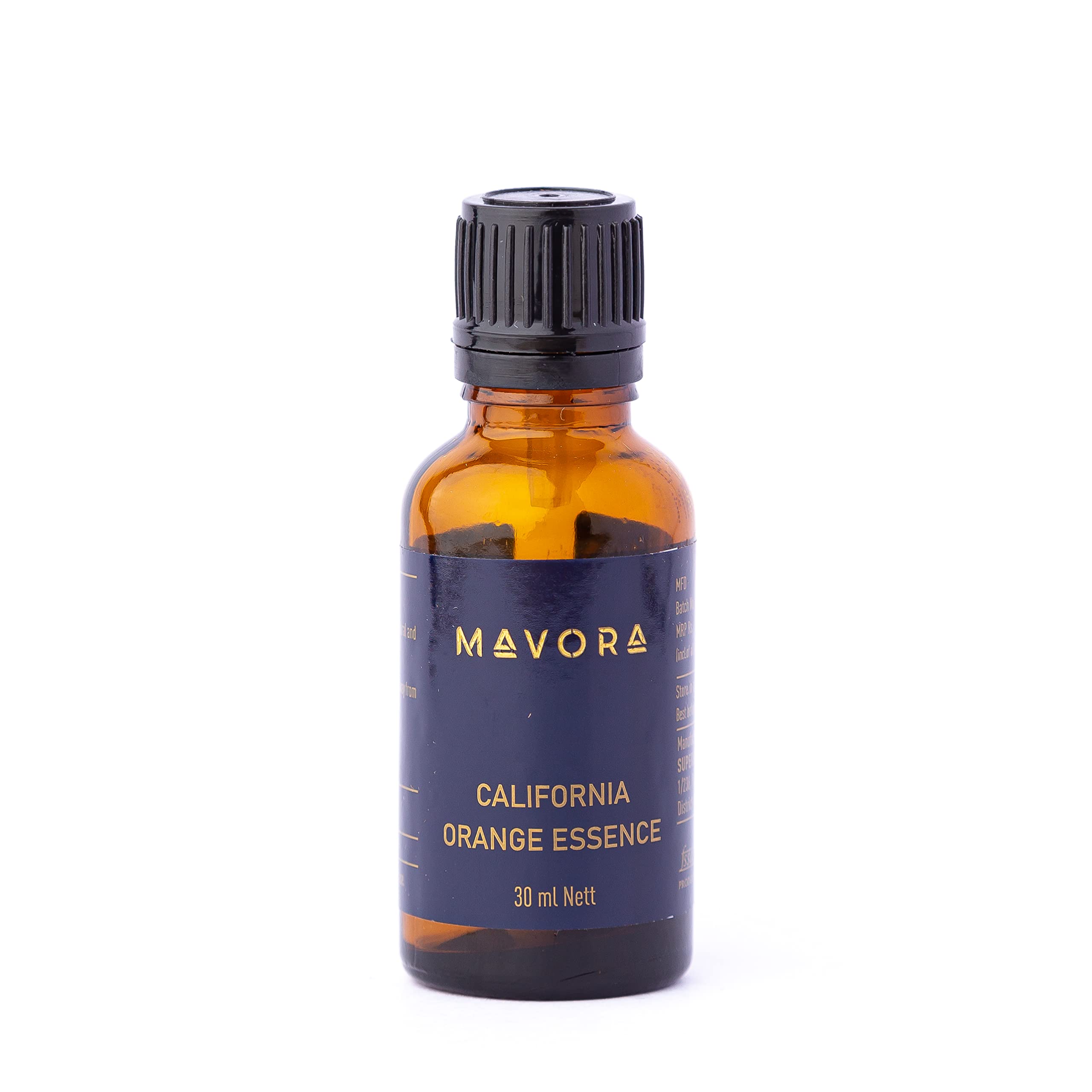 Mavora California Orange Essence, 30ml - Flavor Essence I No Sugar Added Non-GMO/Glass Bottle