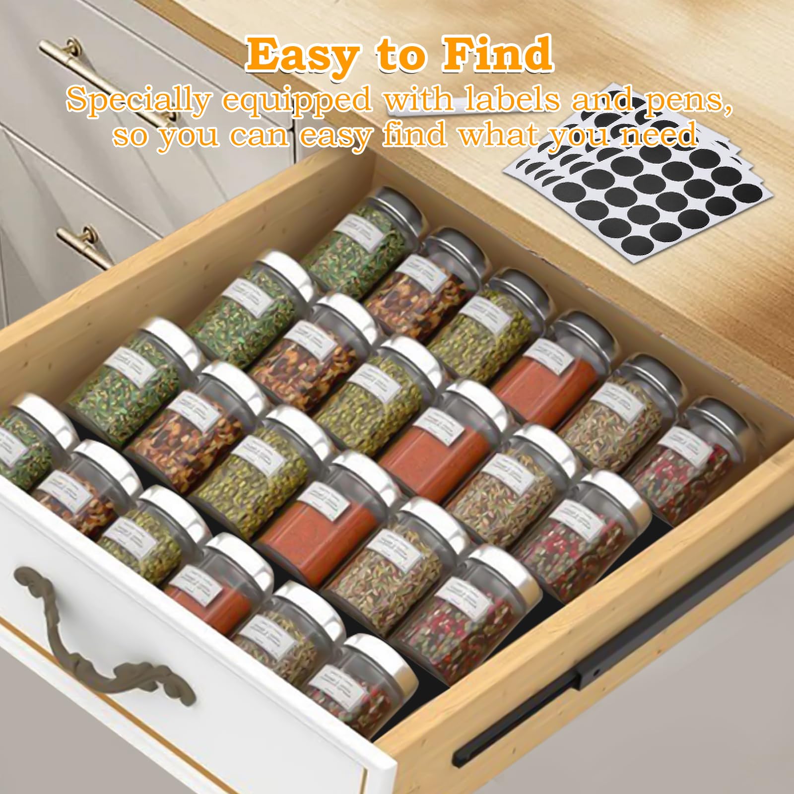 Etagères De Rangement Nandae En Bambou Pour Cuisine - Lot De 4 Organisateur Placard