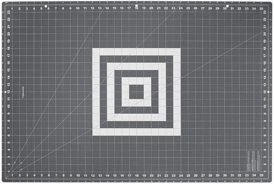 Fiskars 24" x 36" Folding Cutting Mat for Travel and Storage - Fabric and Sewing Craft Projects - Self-Healing Mat - Gray