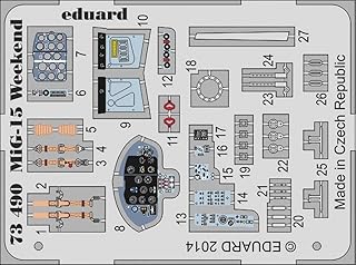EDU73490 1:72 Eduard Color PE - MiG-15 Fagot Weekend Detail Set (for use with the Eduard kit) MODEL KIT ACCESSORY