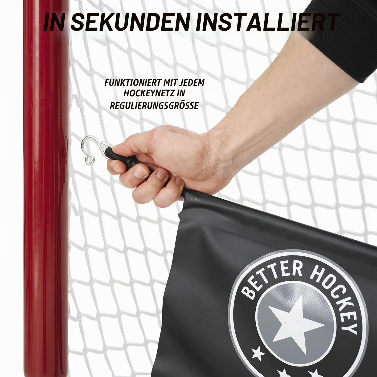 Better Hockey Extreme Pro Shooting Targets - Trainingshilfe zur Verbesserung der Genauigkeit - Hilft Ihnen, mehr Tore zu schießen - In Sekundenschnelle aufgebaut- Passt zu Netzen jeder Normgröße