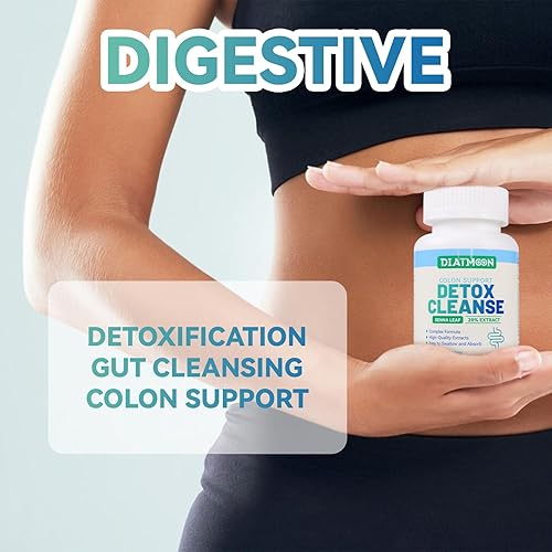 Miniatura 7 de Cápsulas de limpieza intestinal, apoyo intestinal y colon, desintoxicación y limpieza, durante 15 días, sin OMG, sin gluten, vegano, suplemento de