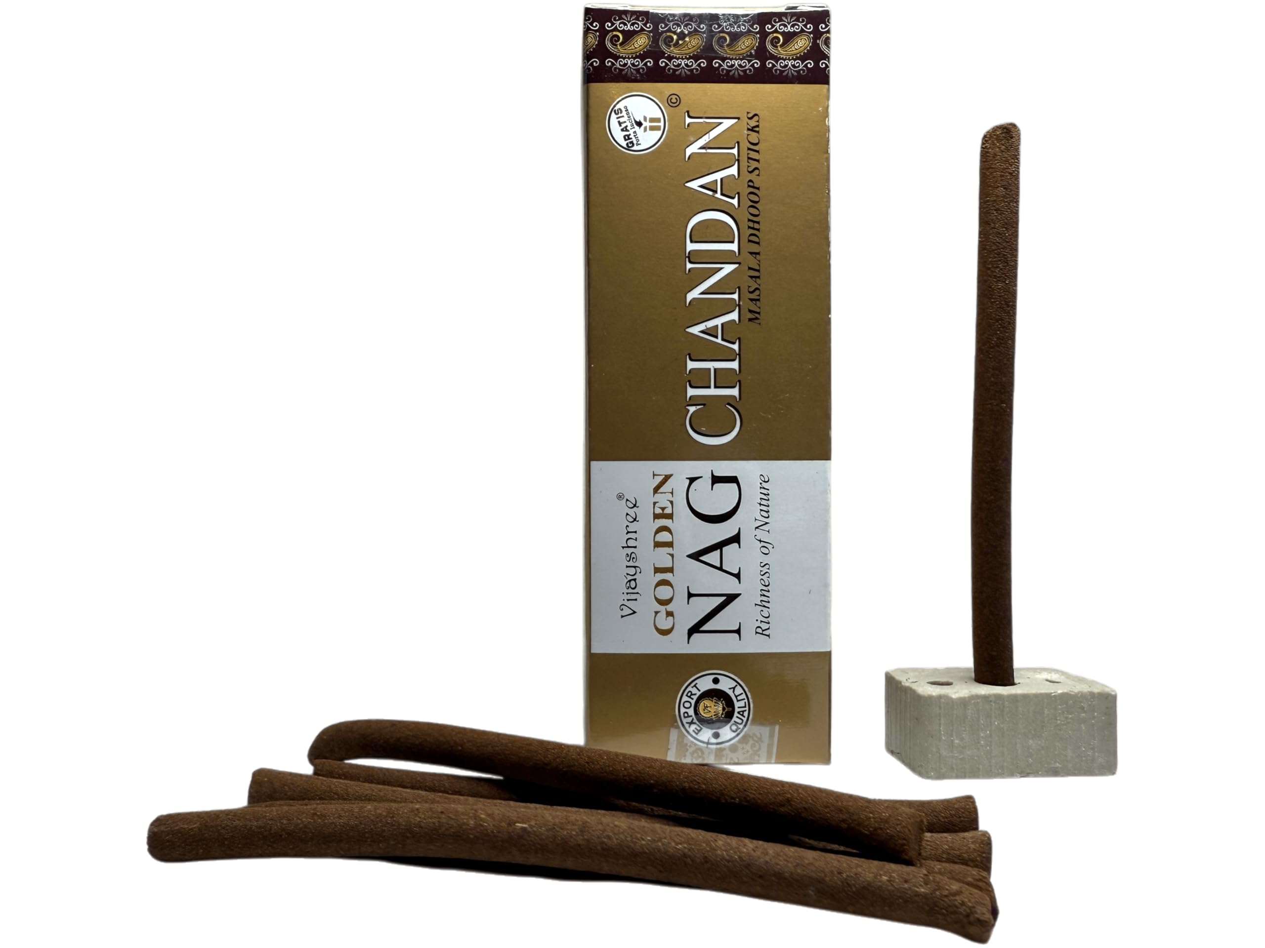 Hostenatura Chandan Golden Nag Masala Dhoop Incense Sticks, Pack Of 10