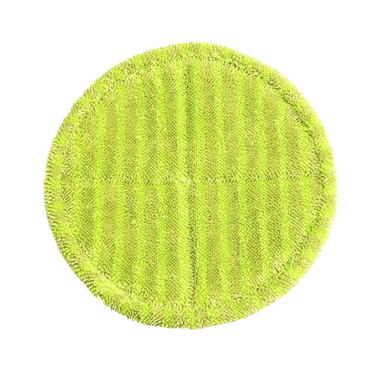 Ściereczka wymienna do mopa elektrycznego, okrągły mop w kolorze zielonym, mata do czyszczenia, 16 cm (Size : Light green, Material : 4pcs)