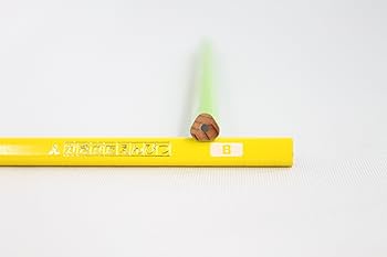 Amazon.co.jp: 三菱鉛筆 かきかた鉛筆 三角軸 B 黄緑 1ダース