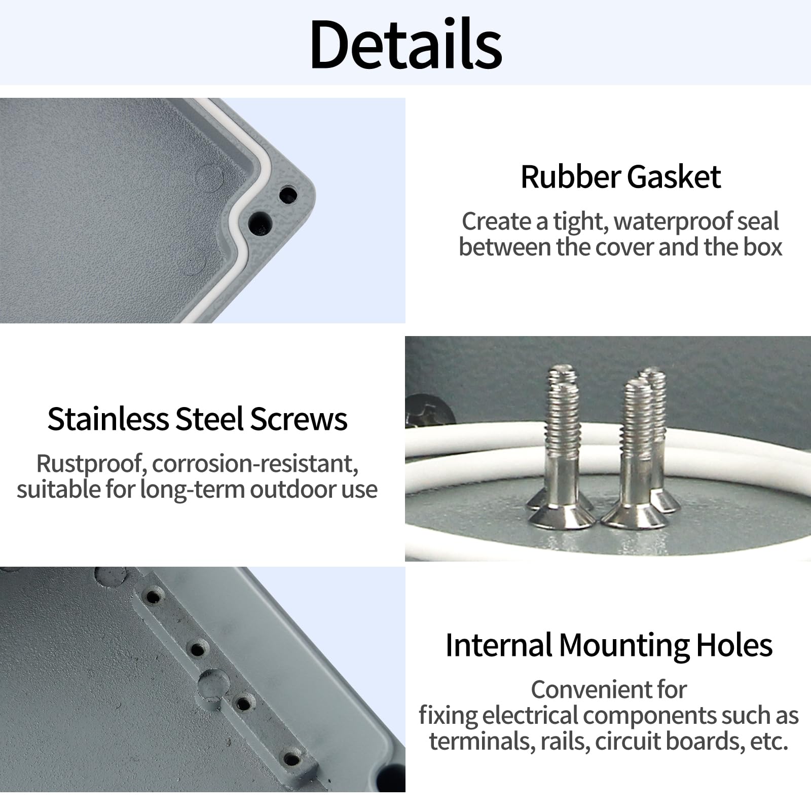Aluminum Project Box - Weatherproof Electrical Enclosure -3 Aluminum Project Box - Weatherproof Electrical Enclosure -3
