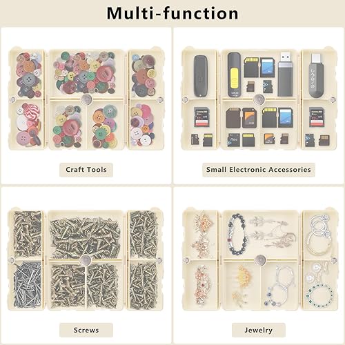 Miniatura 8 de FYY - 2 pastilleros diarios con 7 compartimentos para pastillas, para viaje, diseño plegable, para guardar vitaminas, aceite de hígado de bacalao